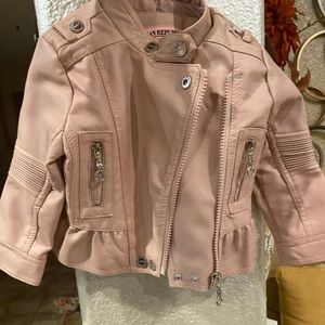 Leather jacket for babies